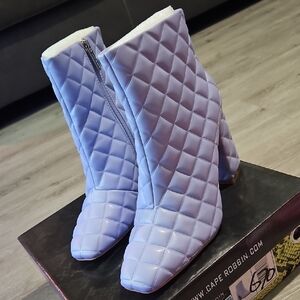 Cape Robbin Quilted Lavender Heeled Boots